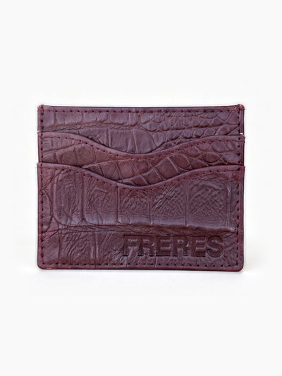 Tarjetero Croco - Bordo